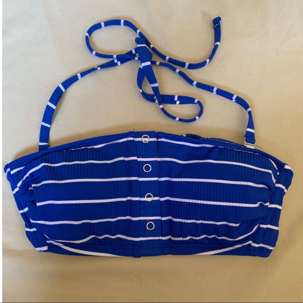 NWOT Blue bikini top